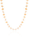 Choker Plaquinhas Lisas 6 mm Banhado a Ouro 18K