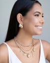 Choker Plaquinhas Lisas 6 mm Ródio Branco