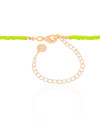 Choker Miçanga Amarela Baleia Banhado a Ouro 18K