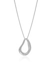 Gargantilha Veneziana Gota Vazada Orgânica Ródio Branco - 50 cm