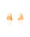 Brinco Argola Achatada Lisa 1.7 cm Banhado a Ouro 18K