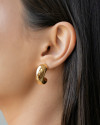 Brinco Gota Geométrica Banhado a Ouro 18K