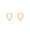 Brinco Argola Click Coração Liso 1.9 cm Banhado a Ouro 18K