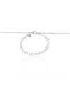 Choker Elos Trevos Madrepérola Ródio Branco