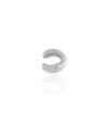Piercing Orgânico Texturizado Ródio Branco
