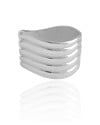 Bracelete Ondas Liso Banho Branco