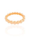 Bracelete Bolas Lisas Banho Dourado