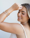 Bracelete Elos 22 mm Banho Branco