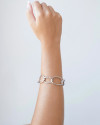 Bracelete Elos 22 mm Banho Branco
