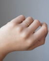 Anel Cravejado Cristal Tamanho 23 Banhado a Ouro 18K