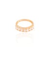 Anel Cravejado Oval Cristal Tamanho 17 Banhado a Ouro 18K