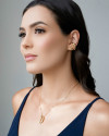 Ear Cuff Dois Filetes Lisos Banhado a Ouro 18K