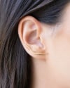 Ear Cuff Fio Liso Banhado a Ouro 18K