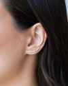 Ear Cuff Fio Liso Ródio Branco