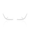 Ear Cuff Fio Liso Ródio Branco