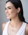 Choker Elos Detalhados com Pérolas Banhado a Ouro 18K