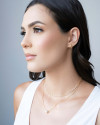 Choker Elos Detalhados com Pérolas Banhado a Ouro 18K