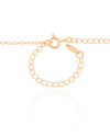 Choker Elos Detalhados com Pérolas Banhado a Ouro 18K