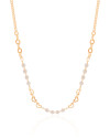Choker Pérolas e Corações Banhado a Ouro 18K