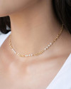 Choker Pérolas e Corações Banhado a Ouro 18K