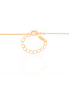 Gargantilha Veneziana Oval Orgânico Banhado a Ouro 18K - 45 cm