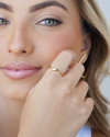 Anel Ondas Liso Tamanho 15 Banhado a Ouro 18K