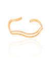 Bracelete Duplo Ondas Banhado a Ouro 18K