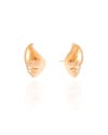 Brinco Concha Lisa 2.4 cm Banhado a Ouro 18K