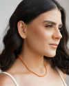Choker Riviera Citrino 3 mm Banhado a Ouro 18K