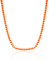 Choker Riviera Citrino 3 mm Banhado a Ouro 18K