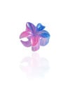 Presilha Flor Degradê Azul Brilhante Tamanho P