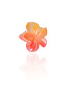 Presilha Flor Degradê Laranja Brilhante Tamanho P