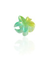 Presilha Flor Degradê Verde Brilhante Tamanho P