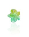 Presilha Flor Degradê Verde Brilhante Tamanho P