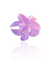 Presilha Flor Degradê Lilás Brilhante Tamanho G