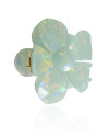 Presilha Flor Boreal Azul Claro