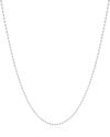 Gargantilha Longa Bolinhas 1.5 mm Ródio Branco