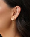 Piercing  Argola Unilateral Veneziana Banhado a Ouro 18K