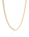 Choker Pérolas Cordão Baiano Banhado a Ouro 18K