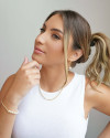 Choker Pérolas Cordão Baiano Banhado a Ouro 18K