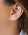 Trio de Argolas Lisas Banhado a Ouro 18K