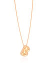 Gargantilha Veneziana Letra B 1.7 cm Bolha Banhado a Ouro 18K - 45 cm