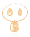 Conjunto Gota Fosca Banho Dourado