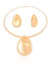 Conjunto Gota Fosca Banho Dourado