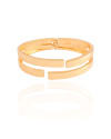 Bracelete Filetes Lisos Banho Dourado