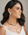 Conjunto Mix de Banhos Oval Liso Banho Dourado