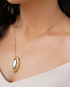Conjunto Mix de Banhos Oval Liso Banho Dourado