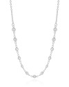 Gargantilha Elos Pontos de Luz Cristal Ródio Branco - 50 cm