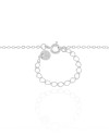 Gargantilha Elos Pontos de Luz Cristal Ródio Branco - 50 cm