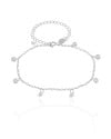 Pulseira Pontos de Luz Cristal Ródio Branco
